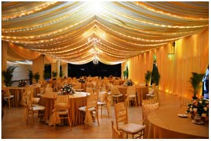 theme drapes decoration