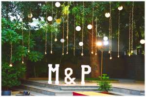 theme photobooth light decoration